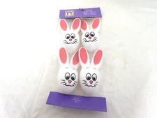 Sun Hill 4 Pack Hard Plastic Fill- Hang Easter Bunny Rabbit Eggs New Vintage
