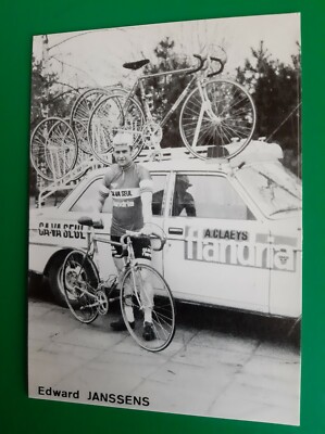 CYCLING cycling card EDWARD JANSSENS team FLANDRIA CA-VA ONLY SUNAIR 1979