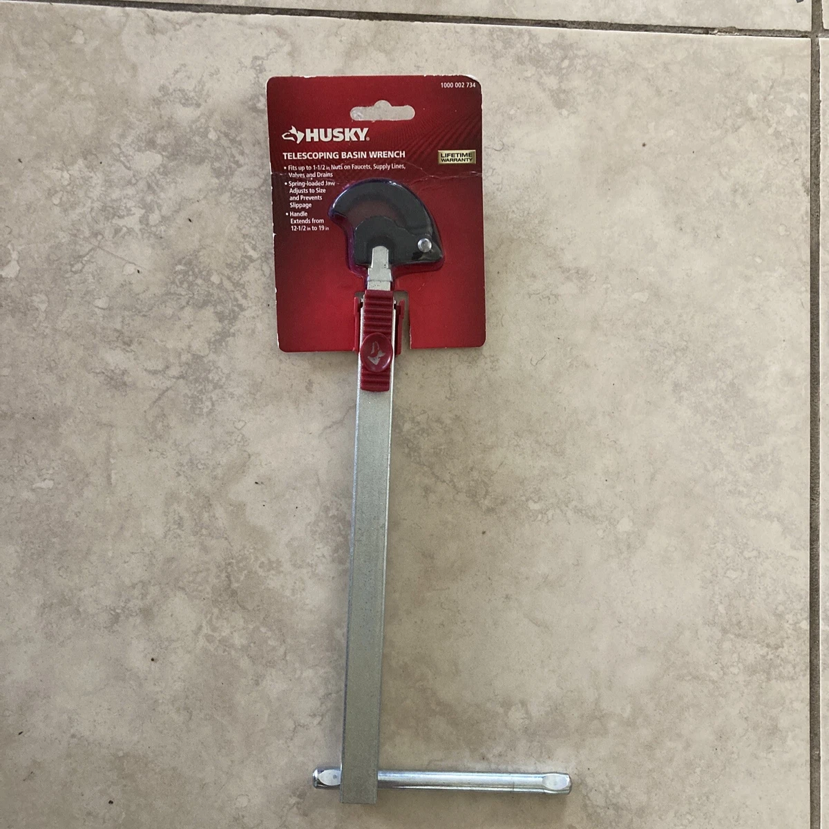 Husky Telescoping Basin Wrench 1000 002 734 Fits Up To 1 1 2