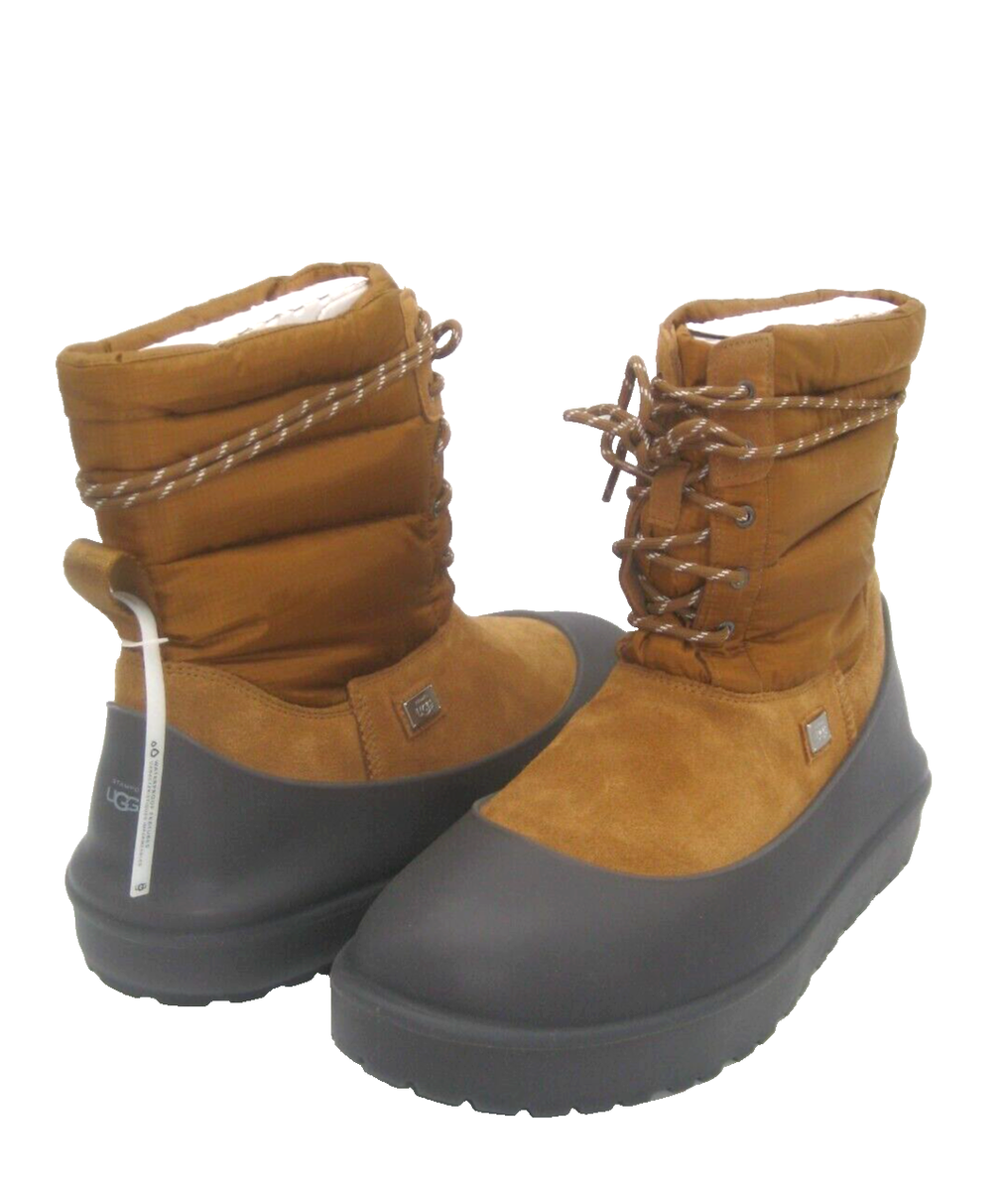 UGG X STAMPD LACE UP MEN BOOTS SUEDE CHESTNUT US 12 / UK 11  display picture 2