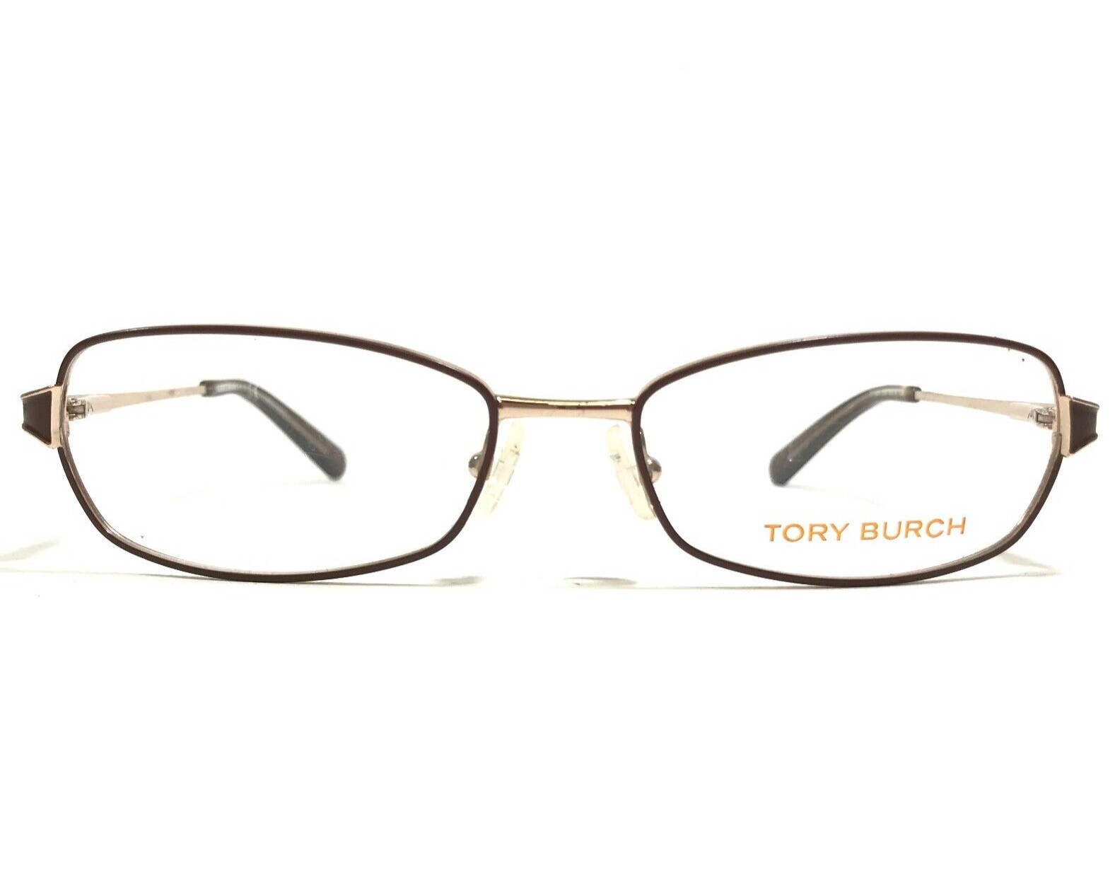 Tory Burch Eyeglasses Frames TY1024 385 Gold Brown Cat Eye Wire Rim 52-16-135