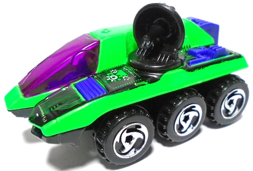 1988 HOT WHEELS RADAR RANGER GREEN & PURPLE 1:64 DIECAST 3" SPACE CAR VEHICLE