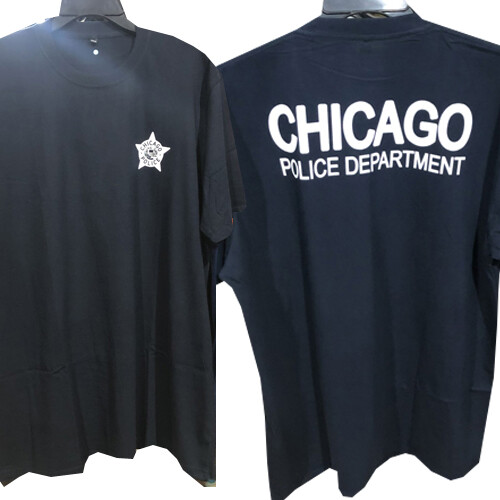 Tshirt [2 Sides] Chicago Police Department New Men's T-Shirt-image