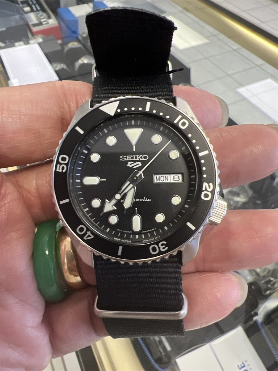 Seiko 5 Sports Men's Black Watch - SRPD89 for sale online | eBay
