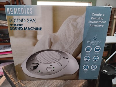 New Homedics 6 Nature Sounds Sound Spa Portable Sound Machine Sleep Meditation