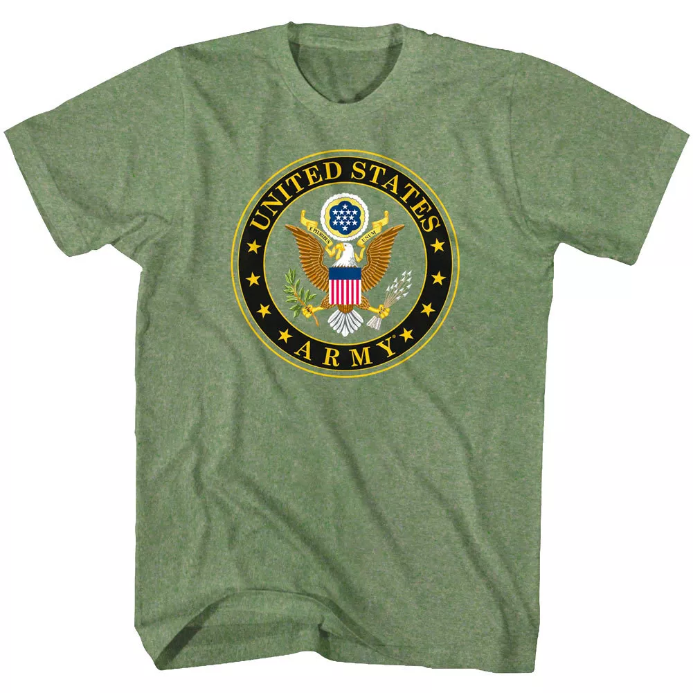Camiseta para hombre United States of America Army Eagle Seal militar soldado verde