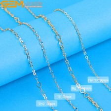Assorted Shapes Cable Chain 14K Gold Filled 1.2mm 2.0mm Necklace Women 39.3? UK