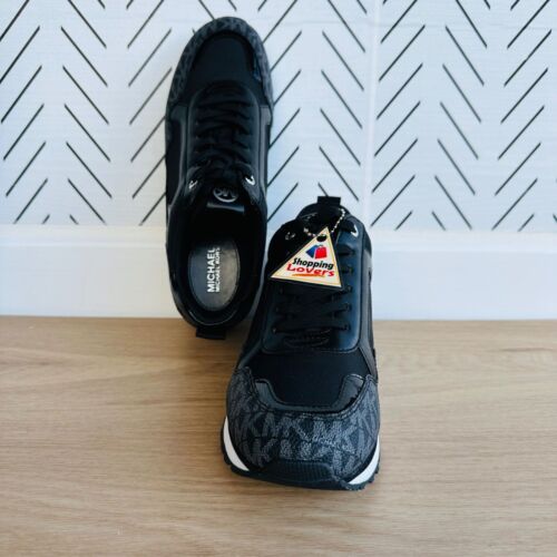 ⭐MICHAEL KORS Women's Wilma Trainer Canvas Sz 9.5 Shoes Black Fashion Sneakers⭐ - Picture 7 of 11
