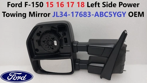 Ford F150 15 16 17 18 Left Side Power Towing Mirror JL34-17683-ABC5YGY OEM