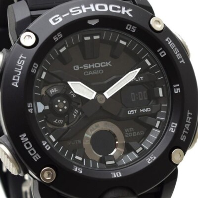 CASIO G-Shock GA-2000S-1AJF Carbon Core Guard Black Mens Watch New