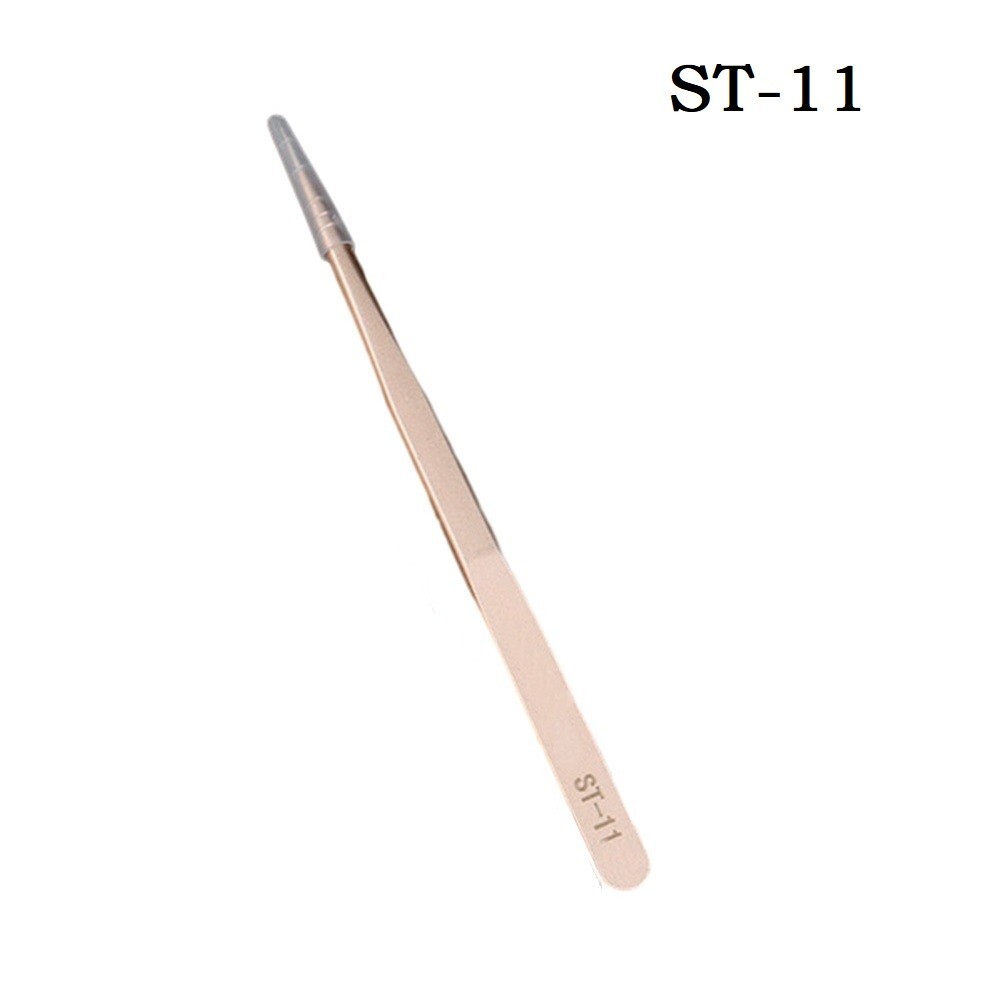 Durable Bend Long Nose Tweezers for For intersperse Beads AntiStatic