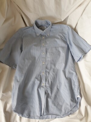Herren Hemd E. Marinella Gr. 41 Blau Weiß gestreift Halbarm Zustand Top NP 240