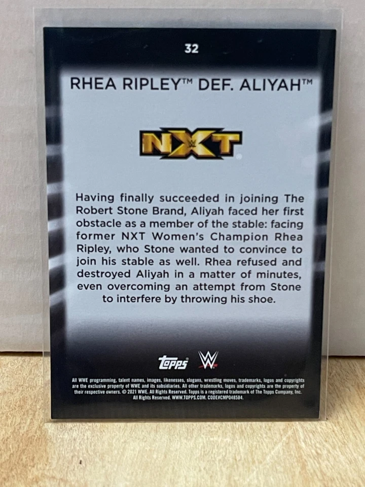 2021 Topps WWE Women's Division #32 RHEA RIPLEY / ALIYAH - Image 2 of 2
