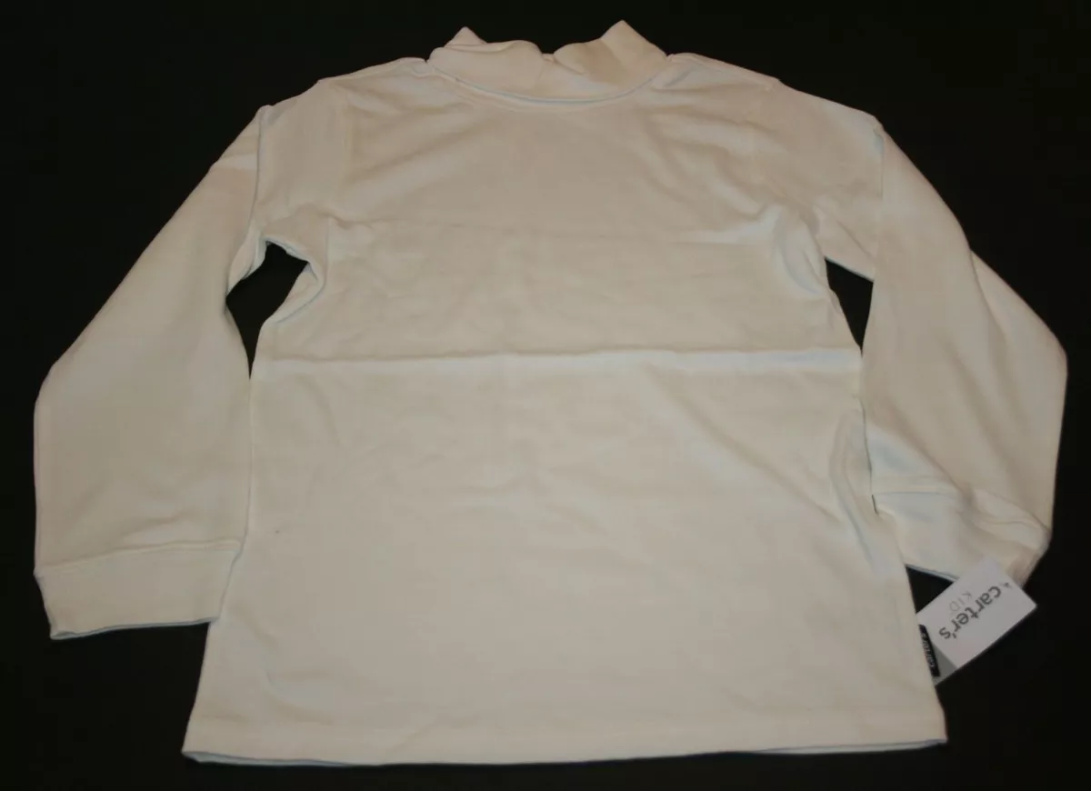 New Carter s Boys Ivory Turtleneck Top 3T 4T 5T 6 7 8 10 12 14