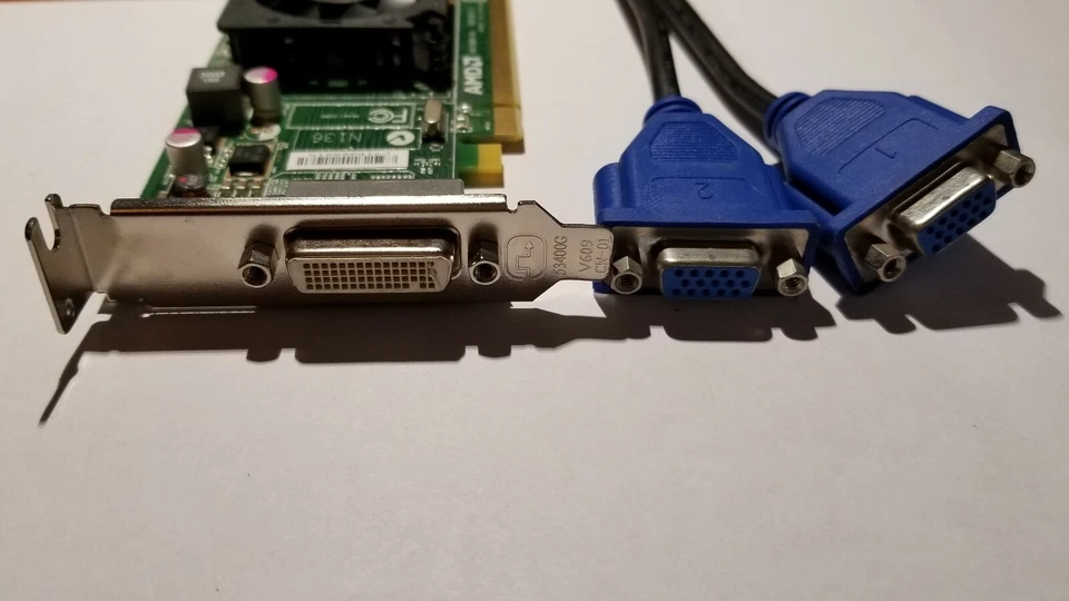 HP Compaq Elite 8300 8200 6200 6300 PRO VGA Video Card Dual Monitor Windows 10 - Image 2 of 3