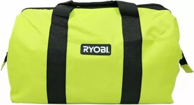 RYOBI Contractor Canvas Tool Bag Large Green Black Soft Side 903209044 NEW