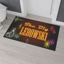 The Big Lebowski Rug Heavy Duty Floor Mat 30x60" Fun Home Decor Gift for Bowling