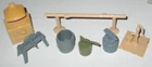 Marx 1970s Heritage Battle of the Alamo Outside Accessories Lot Five