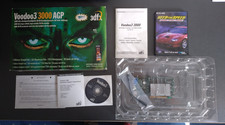 ►►►3dfx Voodoo 3 3000 retro AGP TV-Out completo di scatola originale e accessori◄◄◄