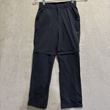 LL Bean Cresta Hiking Zip Off Lightweight Convertible Pants Kids Size 10 Blue