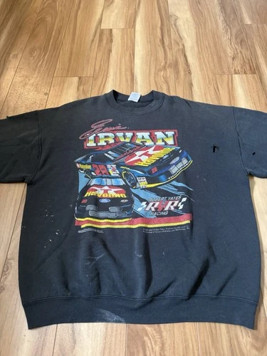 90s NASCAR Ernie Irvan #28 Texaco Havoline Robert Yates Racing Sz XL Distressed image 2