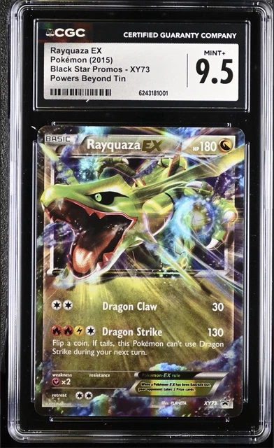 Rayquaza EX XY73 Black Star Promo Holo Pokemon TCG. CGC 9.5+ POP 2