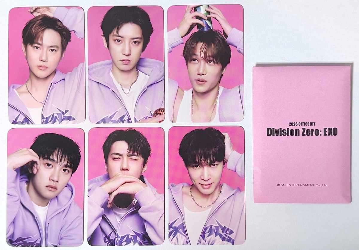 EXO 2026 SEASON'S GREETINGS OFFICE KIT DIVISION ZERO POB PHOTOCARD