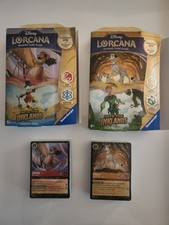 Lorcana Into The Inklands Starter Deck Boxes Lot of 2 Opened No Packs See Pics