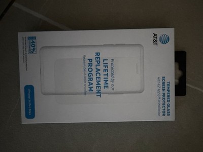 AT&T PureGuard Tempered Glass Screen Protector For iPhone 14 Pro Max