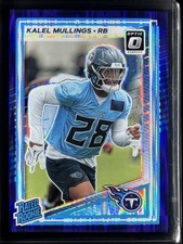 2025 Panini Donruss Optic - Rated Rookie Kalel Mullings #262 Purple Shock Prizm