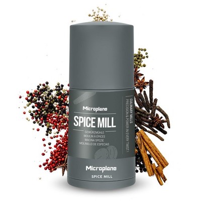 Microplane Spice Mill 2in1   Eucalyptus Green   Manual Spice Mill with Ultra-Sha