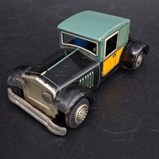Vintage Ichimura Japan Tin Roadster Coupe Friction Car