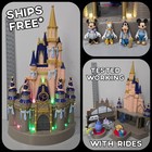 Walt Disney World Parks 50th Anniversary Cinderella 23” Lighted Castle + FIGURES
