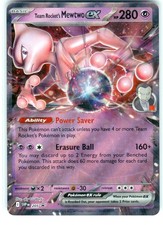 Team Rocket's Mewtwo ex 205/225 SVP Black Star Promos Pokemon TCG
