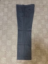 UNIQLO Wool Collection Gray Wool Slacks Button Zipper Dress Pants