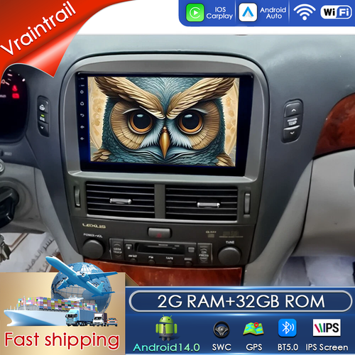 For Lexus LS430 2001-2006 Android Auto Multimedia Players Carplay GPS ...