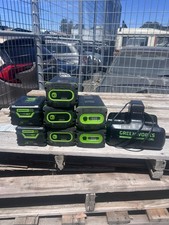 Lot 7 Greenworks Batteries 82v 82BD500 5.0Ah x 4  One 82BD800  60V x 2 AS IS