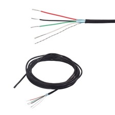 Shielded 4 Conductor Hookup Wire Guitar Pickup Cable 24AWG for Length Guitars
