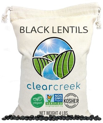 Clear Creek Black Beluga Lentils 4 lbs