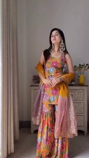 Readymade Pakistani Salwar Kameez Palazzo Suit Indian Dress Women Wedding Party