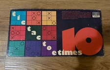 Vintage Sealed Tic Tac Toe Times 10 1977,  Board Game by Selchow & Righter