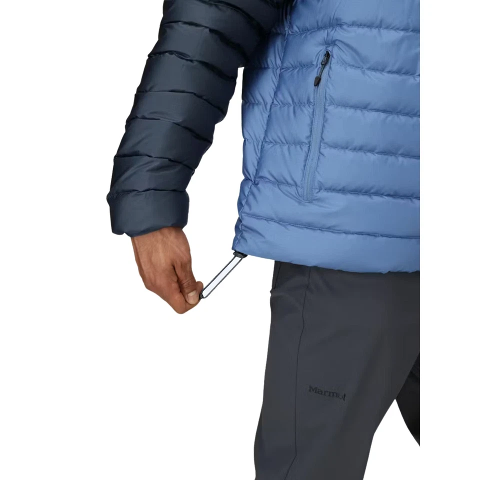 Marmot Highlander Hoody Men's Winter Jacket, Thunderhead/Rain Cloud, Small - Image 3 of 4