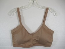 Felina Seamless Side Smoothing Bra Medium Beige Wireless Removable Pads c4591v2