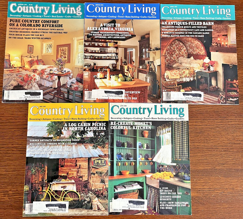 Country Living 1995 Lot of 5 Martha's Vineyard 1783 Cape 1920 Kit House Bucks Co