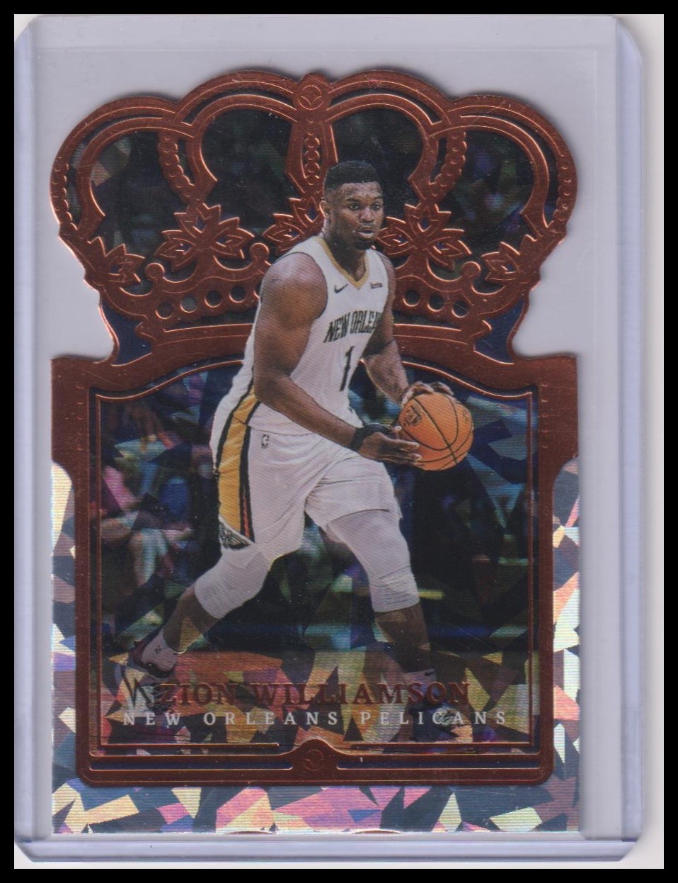 2021-22 Panini Crown Royale Zion Williamson Crystal #44 New Orleans Pelicans