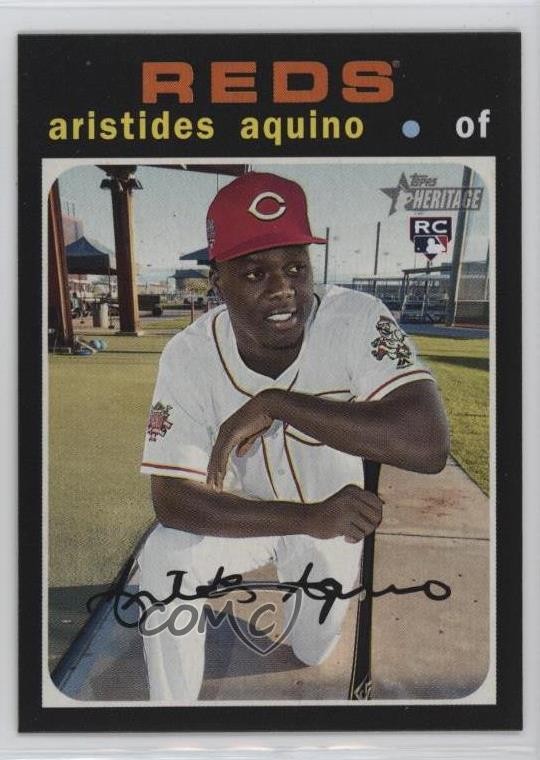 2020 Topps Heritage Action Image Variation Aristides Aquino #54 0q5k