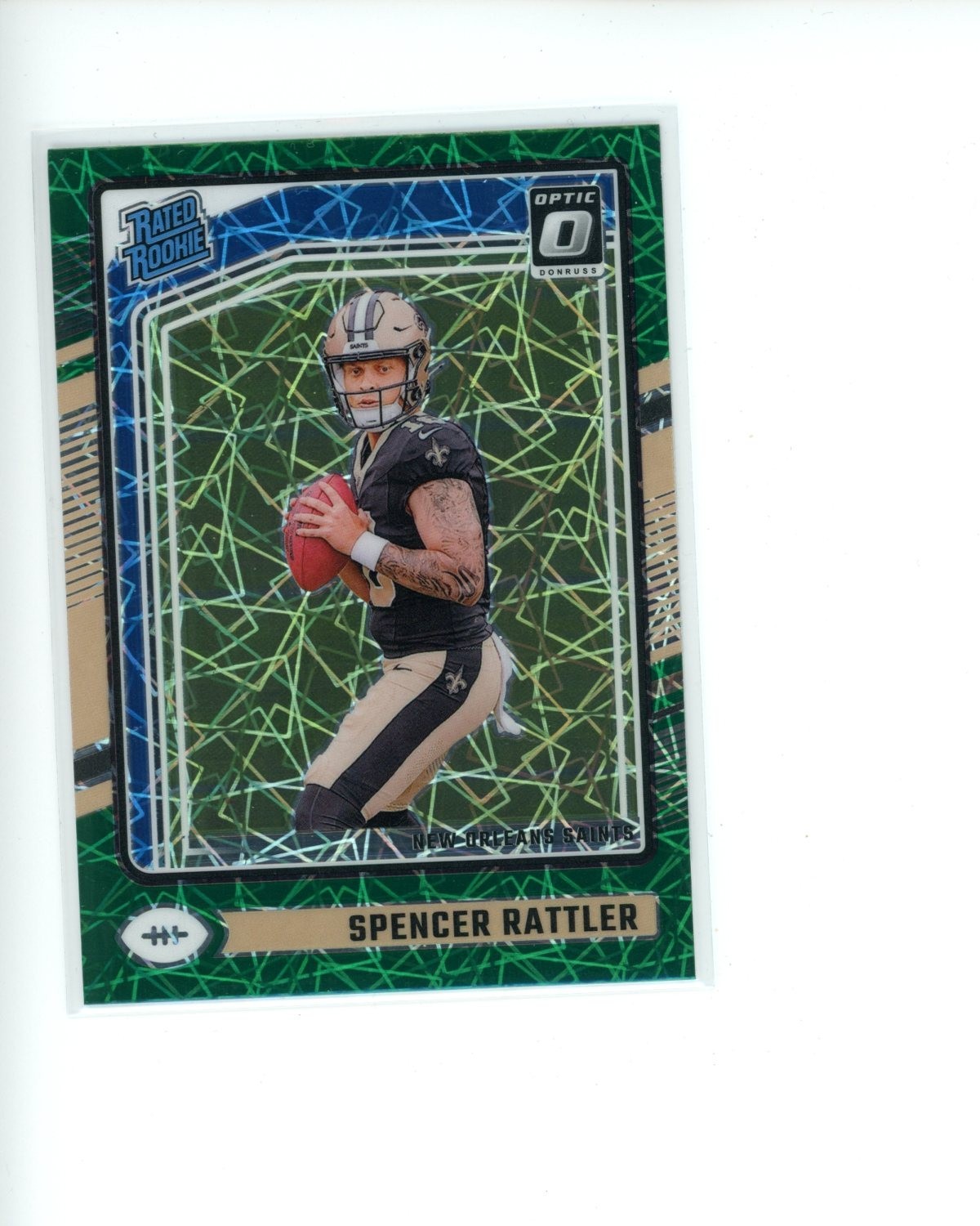 2024 Panini Donruss Optic Green Velocity Rated Rookie #289 Spencer Rattler RC