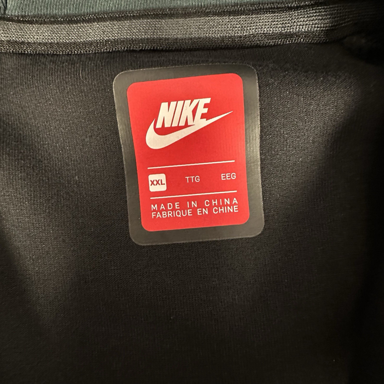 SACAI X NIKE Nike Tech Fleece Windrunner Felpa con Cappuccio Giacca Verde Giungla Nero XXL 885904 328 2XL