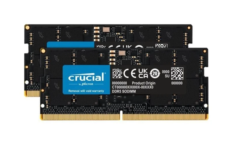 Crucial 64GB Kit (2x32GB) DDR5-5200 SODIMM Laptop Memory