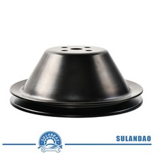 Fit Sb Chevy 283-350 Short Water Pump Single 1 Groove Water Pump Pulley Steel Fit Sb Chevy 283-350 Short Water Pump Single 1 Groove Water Pump Pulley Steel